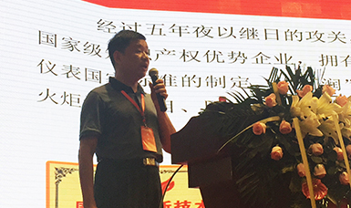 虹潤公司董事長林善平在2017年儀器儀表產業發展峰會作專題報告