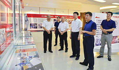 福建省人大常委會黨組書記、副主任張廣敏蒞臨虹潤公司調研指導