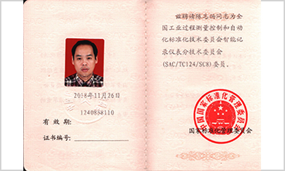 虹潤公司技術(shù)副總監(jiān)陳志揚(yáng)入選全國工業(yè)過程測量和自動(dòng)化標(biāo)準(zhǔn)化技術(shù)委員會智能記錄儀表分技術(shù)委員會副主任委員